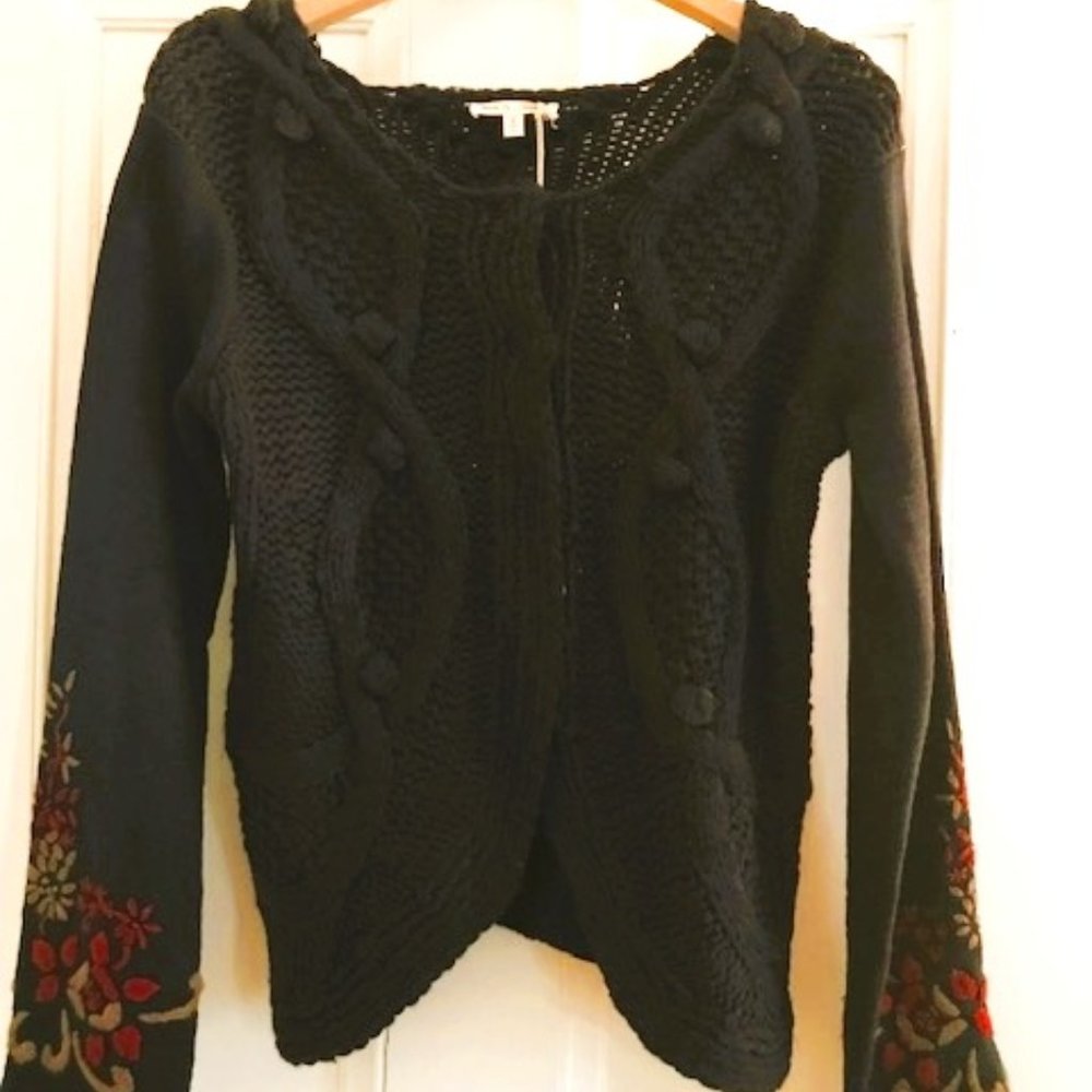 Hem and Thread Cardigan Navy S